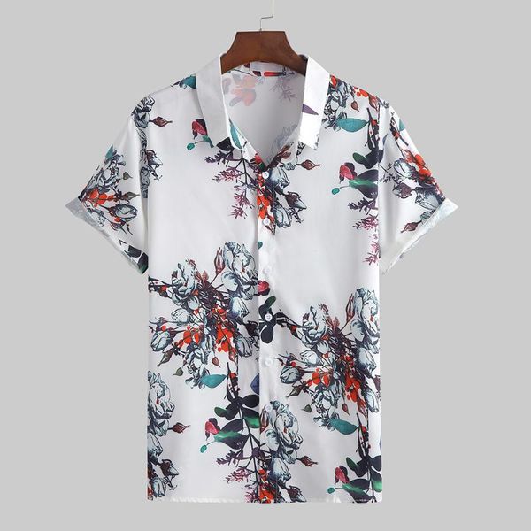 summer hawaiian men shirt lapel print short sleeve shirts soft male clothing beach button chemises hommes blouse men's casual, White;black
summer hawaiian men shirt lapel print short sleeve shirts soft male clothing beach button chemises hommes blouse men's casual, White;black