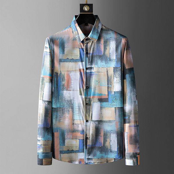men's casual shirts 2021 vintage art stripe check print men's shirt fashion brand slim fit long sleeve 4xl large, White;black
men's casual shirts 2021 vintage art stripe check print men's shirt fashion brand slim fit long sleeve 4xl large, White;black