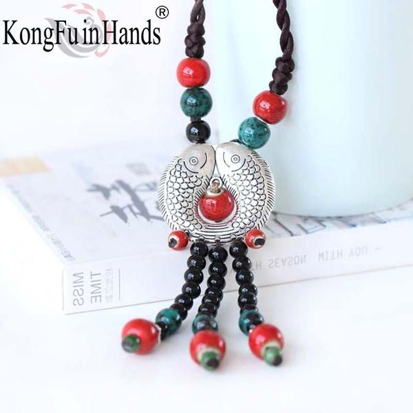 pendant necklaces creative long national style characteristics sweater chain handmade ceramic necklace two fish vintage 2021, Silver
pendant necklaces creative long national style characteristics sweater chain handmade ceramic necklace two fish vintage 2021, Silver