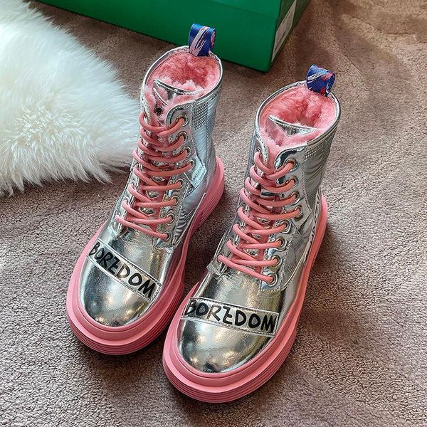 boots women autumn winter pink blue 2021 mid calf short shoes platform matching locomotive rubber fashion patent leather, Black
boots women autumn winter pink blue 2021 mid calf short shoes platform matching locomotive rubber fashion patent leather, Black