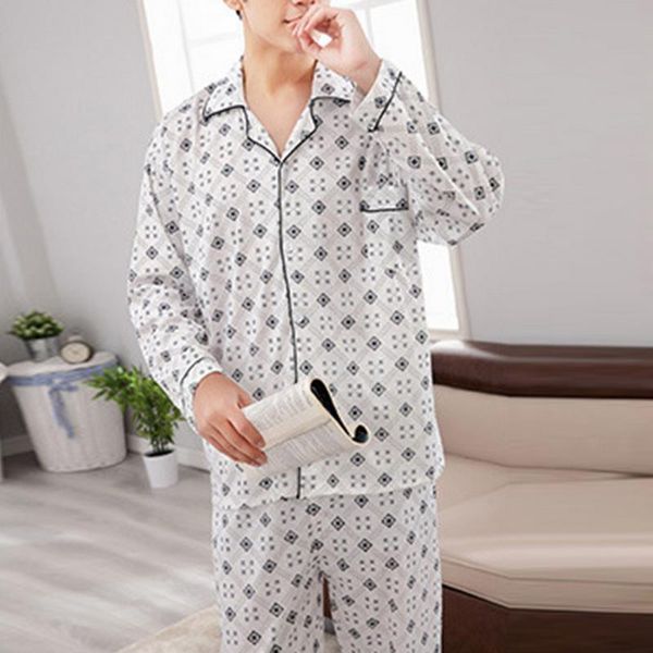 men's sleepwear cotton long sleeve pyjamas sets down blue male pants nightwear pajama korean suits for man, Black;brown
men's sleepwear cotton long sleeve pyjamas sets down blue male pants nightwear pajama korean suits for man, Black;brown