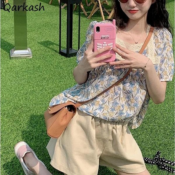 women's blouses & shirts square collar women lace patchwork design vintage summer harajuku all-match sweet girls cute casual simple, White
women's blouses & shirts square collar women lace patchwork design vintage summer harajuku all-match sweet girls cute casual simple, White