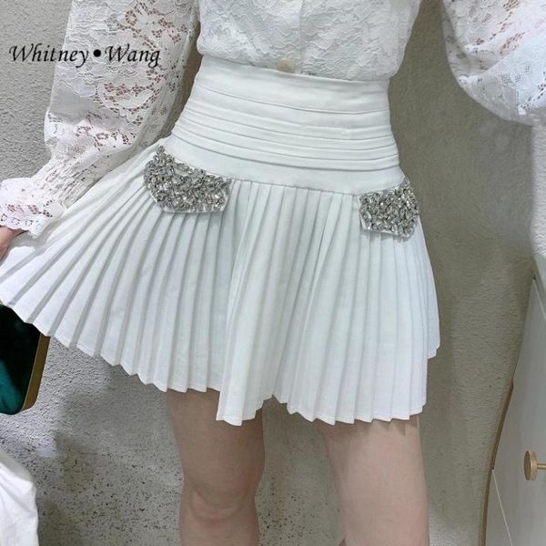 skirts whitney wang 2021spring summer fashion streetwear high waist diamonds beading pleated mini skirt women, Black
skirts whitney wang 2021spring summer fashion streetwear high waist diamonds beading pleated mini skirt women, Black