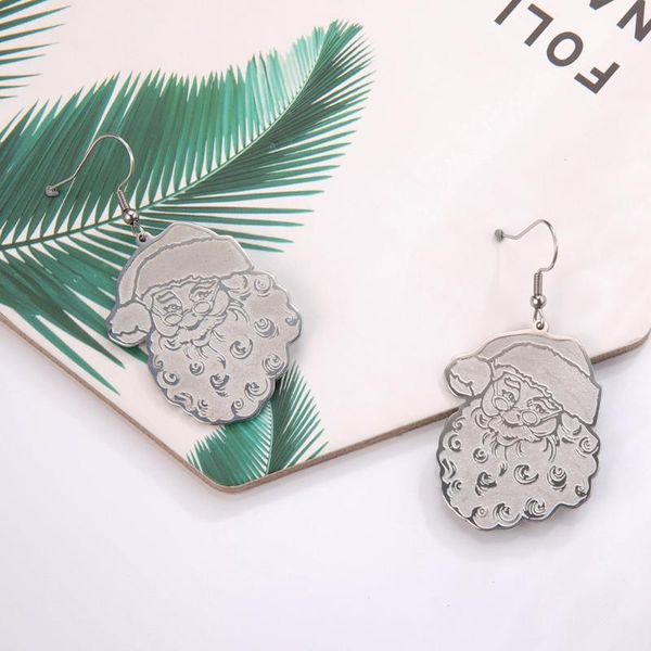 stainless steel santa claus earring hip hop personality accessories dangle & chandelier, Silver
stainless steel santa claus earring hip hop personality accessories dangle & chandelier, Silver