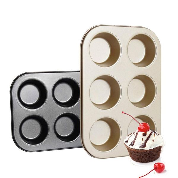baking & pastry tools 1pcs 6 hole round nonstick cake pan / bakeware/cake mould gold black 2558
baking & pastry tools 1pcs 6 hole round nonstick cake pan / bakeware/cake mould gold black 2558