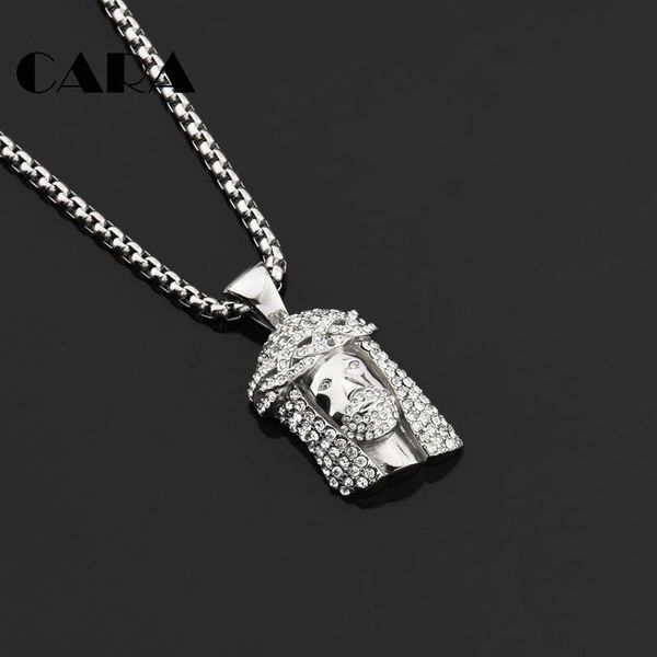 hip hop rhinestones jesus pendant necklace stainless steel male jewelry christian cagf0399 necklaces, Silver
hip hop rhinestones jesus pendant necklace stainless steel male jewelry christian cagf0399 necklaces, Silver