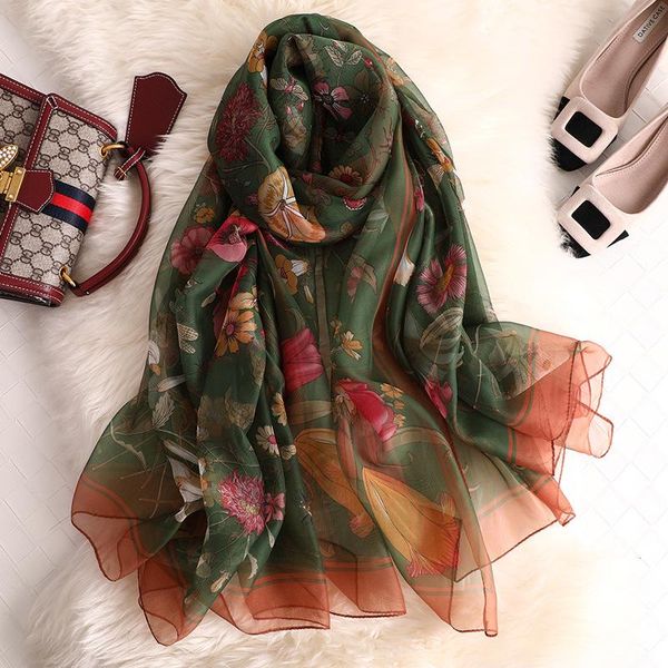 scarves spring and summer retro fashion sunscreen silk scarf long femininity shawl holiday travel women's beach towel woman, Blue;gray
scarves spring and summer retro fashion sunscreen silk scarf long femininity shawl holiday travel women's beach towel woman, Blue;gray
