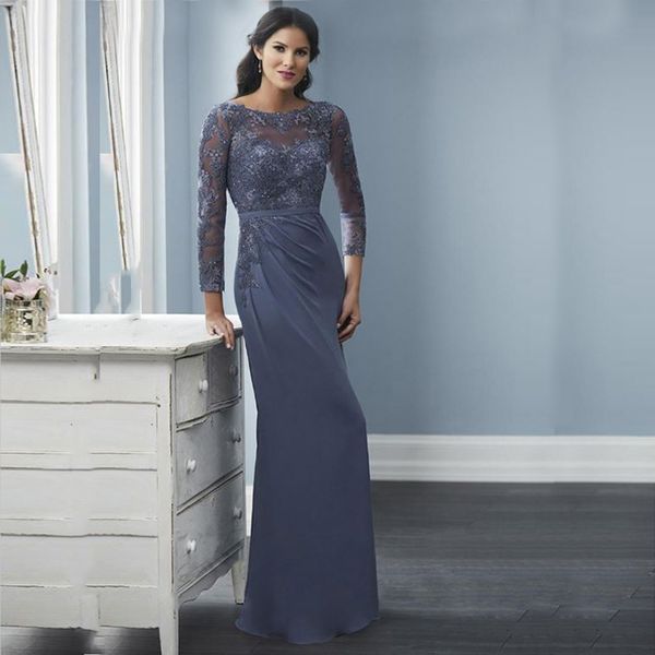 jewel neck 3/4 long sleeves mermaid mother of the bride dresses lace appliqued floor length chiffon evening dress, Black;red
jewel neck 3/4 long sleeves mermaid mother of the bride dresses lace appliqued floor length chiffon evening dress, Black;red