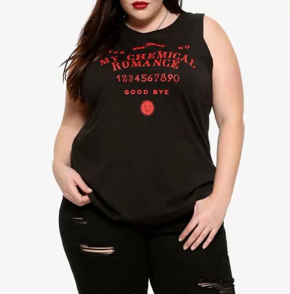 my chemical romance ouija spirit board girls plus size muscle t-shirt new, White;black
my chemical romance ouija spirit board girls plus size muscle t-shirt new, White;black