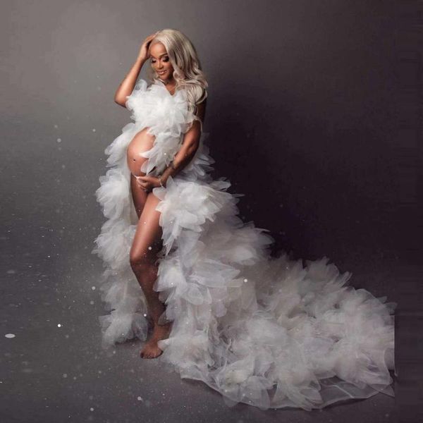 casual dresses 2021 floral maternity gown strapless long train organza tulle pregnancy for po shoot open front flouncing handmade fl, Black;gray
casual dresses 2021 floral maternity gown strapless long train organza tulle pregnancy for po shoot open front flouncing handmade fl, Black;gray