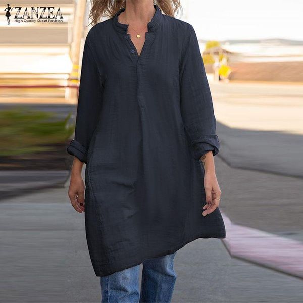 women's blouses & shirts elegant tunic women button up shirt casual long sleeve solid blouse cotton line chemise female blusas, White
women's blouses & shirts elegant tunic women button up shirt casual long sleeve solid blouse cotton line chemise female blusas, White