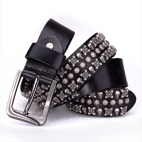 belts vintage rivet studded belt first layer cowhide hip-hop pins buckle women men punk rock decorative for jeans waistband, Black;brown
belts vintage rivet studded belt first layer cowhide hip-hop pins buckle women men punk rock decorative for jeans waistband, Black;brown