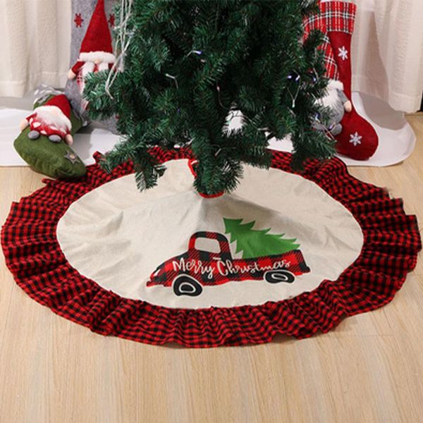 christmas decorations 90/120cm linen tree skirt red black plaid lace reusable ornaments home party decor superbly
christmas decorations 90/120cm linen tree skirt red black plaid lace reusable ornaments home party decor superbly