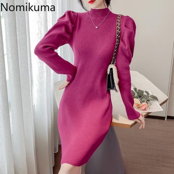 casual dresses nomikuma elegant solid color mini chic all-match korean style puff sleeve dress women temperament vestidos 3d907, Black;gray
casual dresses nomikuma elegant solid color mini chic all-match korean style puff sleeve dress women temperament vestidos 3d907, Black;gray