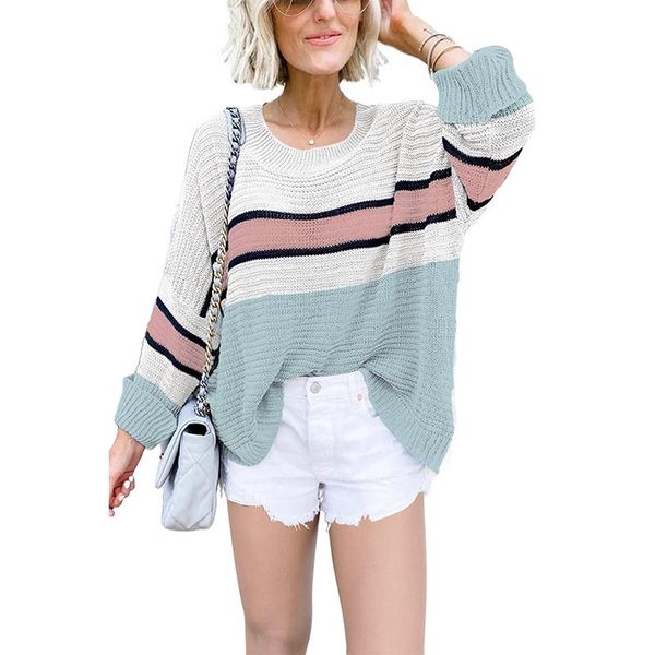 women's sweaters green colorblock knit plus size sweater pull femme hiver winter clothes women round neck long sleeves truien dames 2xl, White;black
women's sweaters green colorblock knit plus size sweater pull femme hiver winter clothes women round neck long sleeves truien dames 2xl, White;black