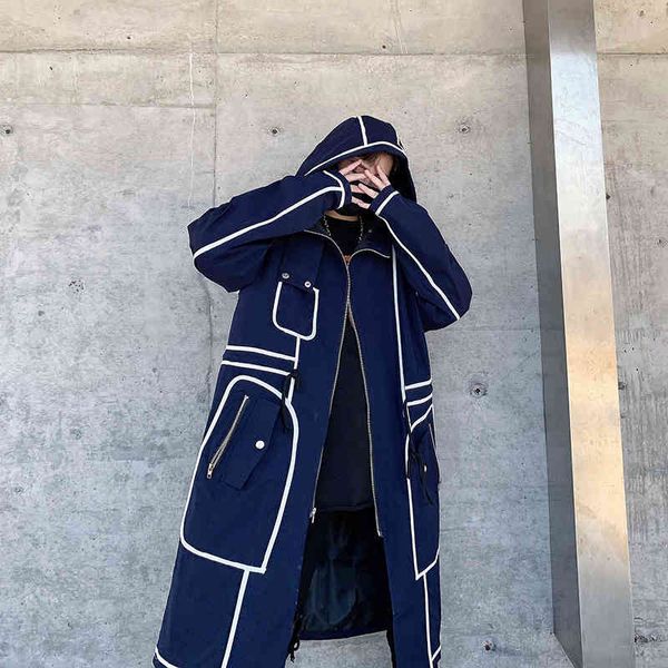 men's trench coats long male jacket with a hood, hip hop fashion windbreaker in spring fall j9g2, Tan;black
men's trench coats long male jacket with a hood, hip hop fashion windbreaker in spring fall j9g2, Tan;black