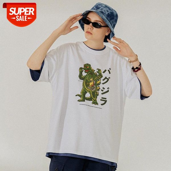 spring and summer tide brand cartoon monster godzilla print short-sleeved t-shirt male ins hip-hop loose men women t #wi2d, White;black
spring and summer tide brand cartoon monster godzilla print short-sleeved t-shirt male ins hip-hop loose men women t #wi2d, White;black