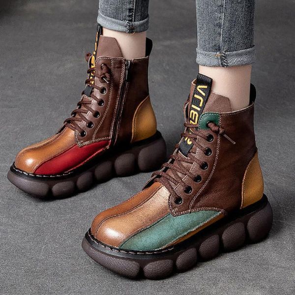 boots shoes women soft bottom round toe thick sole comfortable color matching snow for woman winter female keep warm lacing, Black
boots shoes women soft bottom round toe thick sole comfortable color matching snow for woman winter female keep warm lacing, Black