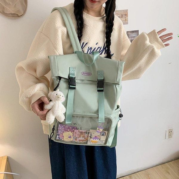 enopella fashion cute women backpack waterproof college high capacity student kawaii female schoolbags men black girl bag
enopella fashion cute women backpack waterproof college high capacity student kawaii female schoolbags men black girl bag