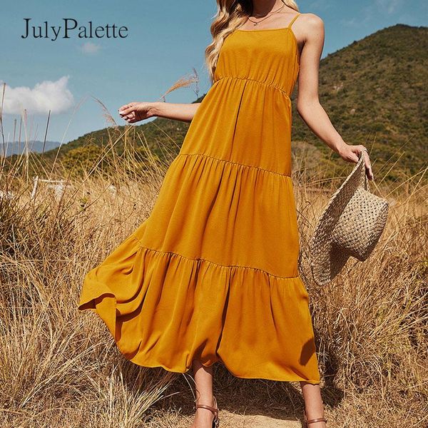 casual dresses julypalette woman spaghetti strap dress 2021 summer yellow backless sleeveless maxi holiday women beach sundress, Black;gray
casual dresses julypalette woman spaghetti strap dress 2021 summer yellow backless sleeveless maxi holiday women beach sundress, Black;gray