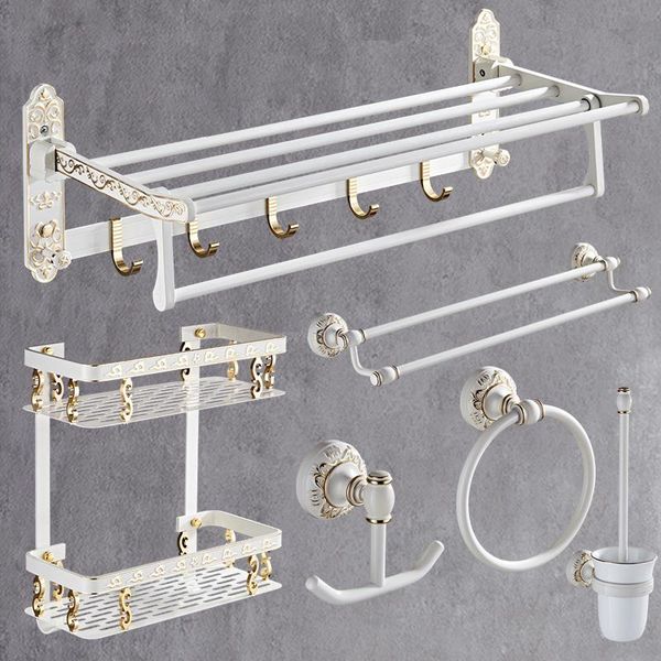 bathroom accessories set space aluminum carved bath hardware sets towel rack paper holder toilet brush white and gold she accessory
bathroom accessories set space aluminum carved bath hardware sets towel rack paper holder toilet brush white and gold she accessory