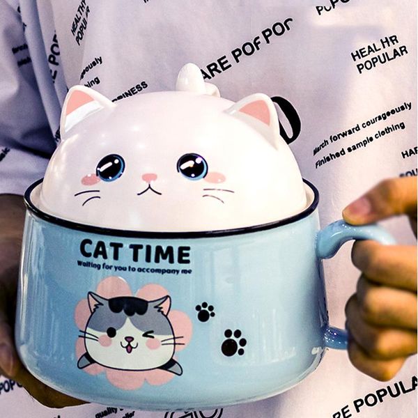 creativity high capacity spoon with lid ceramics instant noodle bowl young girl dorm room student office super large mug mugs
creativity high capacity spoon with lid ceramics instant noodle bowl young girl dorm room student office super large mug mugs