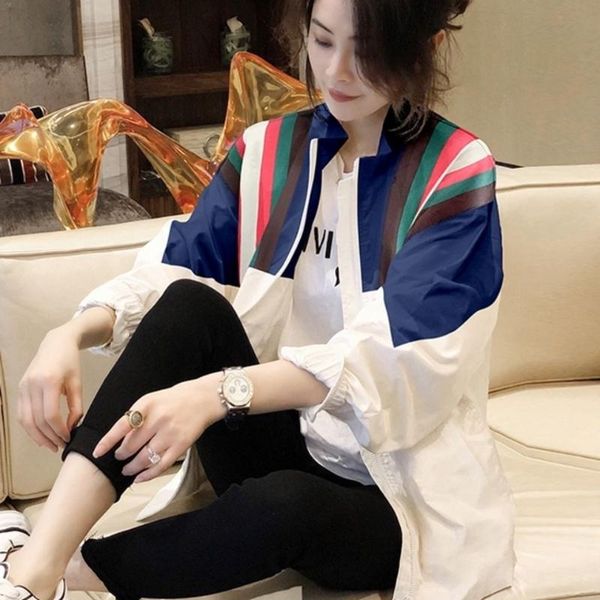 women's jackets casual western style sunscreen jacket 2021 splicing korean loose and versatile thin long-sleeved clothes, Black;brown
women's jackets casual western style sunscreen jacket 2021 splicing korean loose and versatile thin long-sleeved clothes, Black;brown