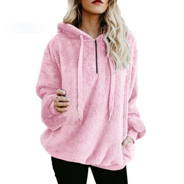 solid color zipper hoodies jumper women warm winter fleece hooded fluffy hooded sweatshirt new fashion clothing, Black
solid color zipper hoodies jumper women warm winter fleece hooded fluffy hooded sweatshirt new fashion clothing, Black