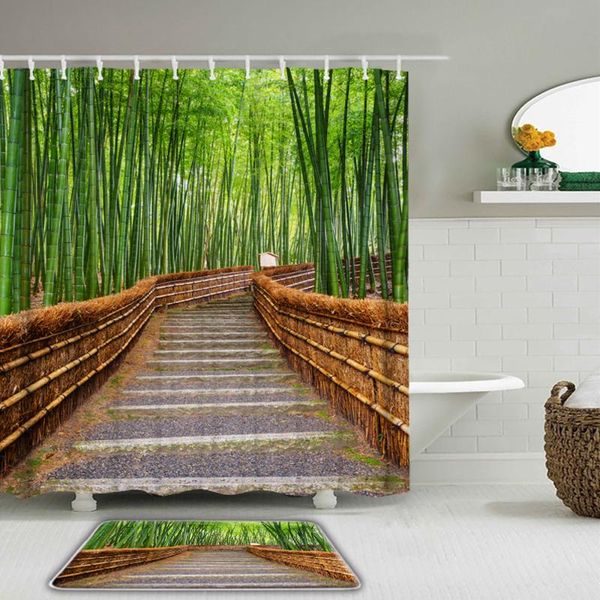 shower curtains 2pcs/set nature forest landscape trees curtain set bathroom +toilet non-slip mat waterproof polyester fabric
shower curtains 2pcs/set nature forest landscape trees curtain set bathroom +toilet non-slip mat waterproof polyester fabric
