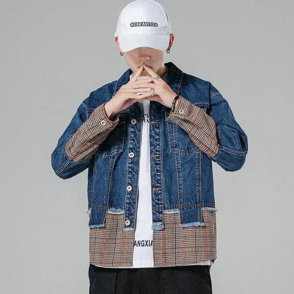 men's jackets arrival casual splicing letters denim jacket autumn all-match simplicity korean slim small fresh student trend loose, Black;brown
men's jackets arrival casual splicing letters denim jacket autumn all-match simplicity korean slim small fresh student trend loose, Black;brown