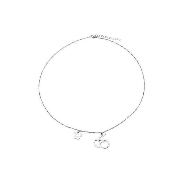 pendant necklaces potcet women's stainless steel cherry flower titanium necklace fashion hip hop party jewelry, Silver
pendant necklaces potcet women's stainless steel cherry flower titanium necklace fashion hip hop party jewelry, Silver
