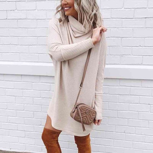 casual dresses autumn women's turtleneck mini winter long sleeve knitted female fashion loose solid color vestidos 2wdq, Black;gray
casual dresses autumn women's turtleneck mini winter long sleeve knitted female fashion loose solid color vestidos 2wdq, Black;gray