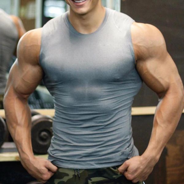 summer tank men casual quick drying gym sleeveless shirt bodybuilding sport fitness workout vest, White;black
summer tank men casual quick drying gym sleeveless shirt bodybuilding sport fitness workout vest, White;black