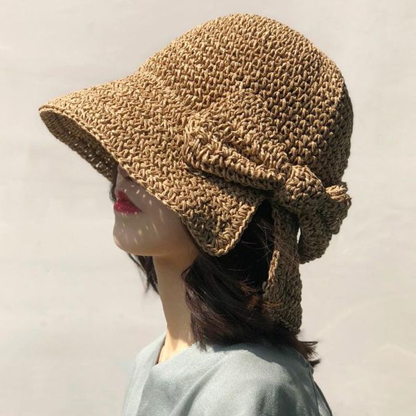 summer raffia weave bow sun hat wide brim floppy hats for women beach panama straw dome bucket femme shade, Blue;gray
summer raffia weave bow sun hat wide brim floppy hats for women beach panama straw dome bucket femme shade, Blue;gray