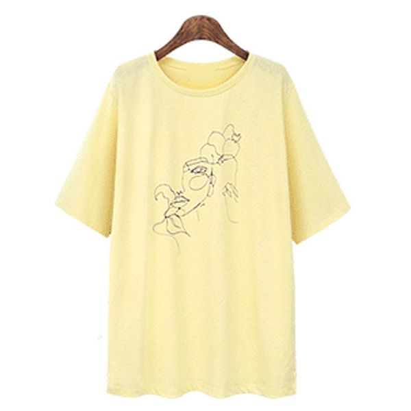 plus size t-shirt 2021 summer european style women 4xl ladies print t-shirts loose o-neck brand tees short sleeve street ke567, Black
plus size t-shirt 2021 summer european style women 4xl ladies print t-shirts loose o-neck brand tees short sleeve street ke567, Black
