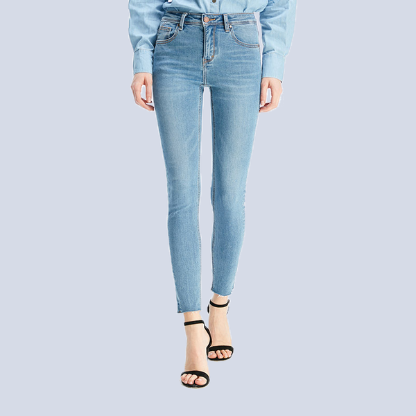 spring high-waist two-color denim feet pants female stretch slim waist women jeans women's, Blue
spring high-waist two-color denim feet pants female stretch slim waist women jeans women's, Blue