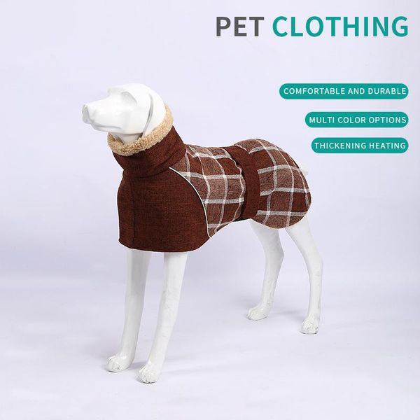 dog clothing grid wool winter cotton pet apparel
dog clothing grid wool winter cotton pet apparel