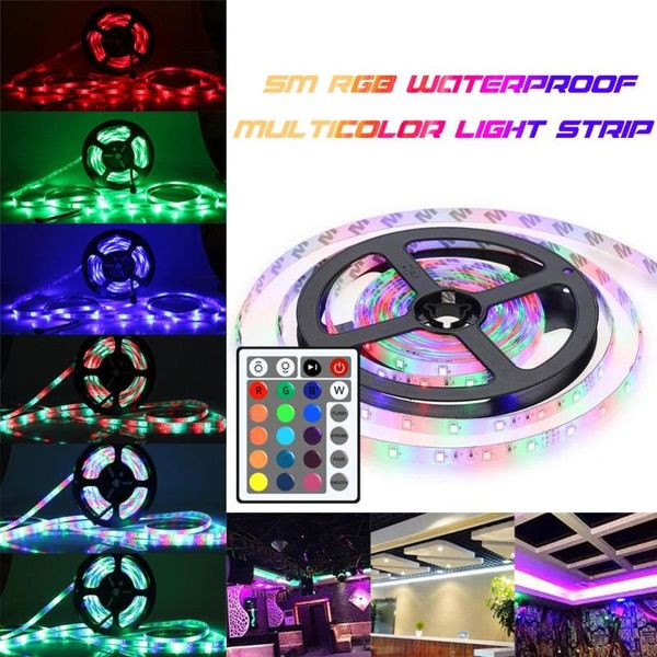 interior&external lights 5m/10m rgb multicolor led strip light string tape 24 key ir remote control 3528 smd for home party decoration 
interior&external lights 5m/10m rgb multicolor led strip light string tape 24 key ir remote control 3528 smd for home party decoration