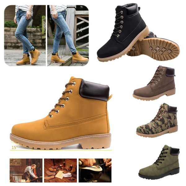 men womens classic vintage boots waterproof casual martin ankle boot high cut snow shoes hiking outdoor sports trainer sneakers lover autumn, Black
men womens classic vintage boots waterproof casual martin ankle boot high cut snow shoes hiking outdoor sports trainer sneakers lover autumn, Black