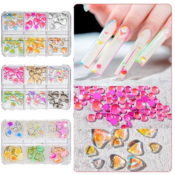 nail art decorations 6/12gird mermaid beads aurora candy colors gradient flatback beans nails decoration manicure crystal stones, Silver;gold
nail art decorations 6/12gird mermaid beads aurora candy colors gradient flatback beans nails decoration manicure crystal stones, Silver;gold