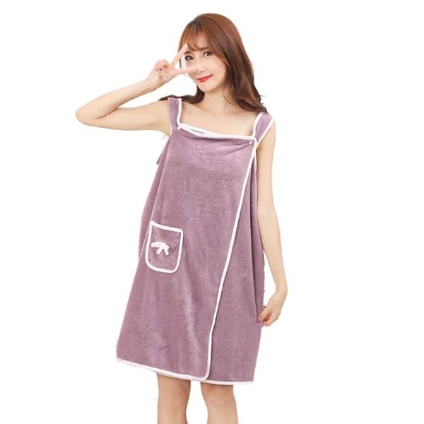 towel women coral velvet bath wrap with straps pocket bowknot microfiber wearable bathrobe button body cover up absorbent
towel women coral velvet bath wrap with straps pocket bowknot microfiber wearable bathrobe button body cover up absorbent
