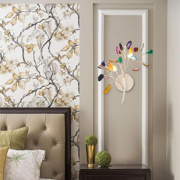 wall lamps postmodern led agate colorful sconce light bulb 85-265v in foyer living bedroom bedside headbard lamp
wall lamps postmodern led agate colorful sconce light bulb 85-265v in foyer living bedroom bedside headbard lamp