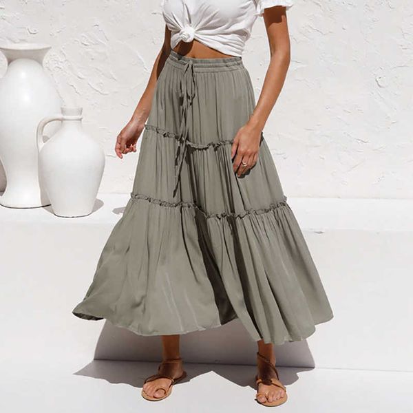 skirts elastic waist maxi women casual army green solid cotton summer long skirt beach wear faldas largas mujer beeo, Black
skirts elastic waist maxi women casual army green solid cotton summer long skirt beach wear faldas largas mujer beeo, Black
