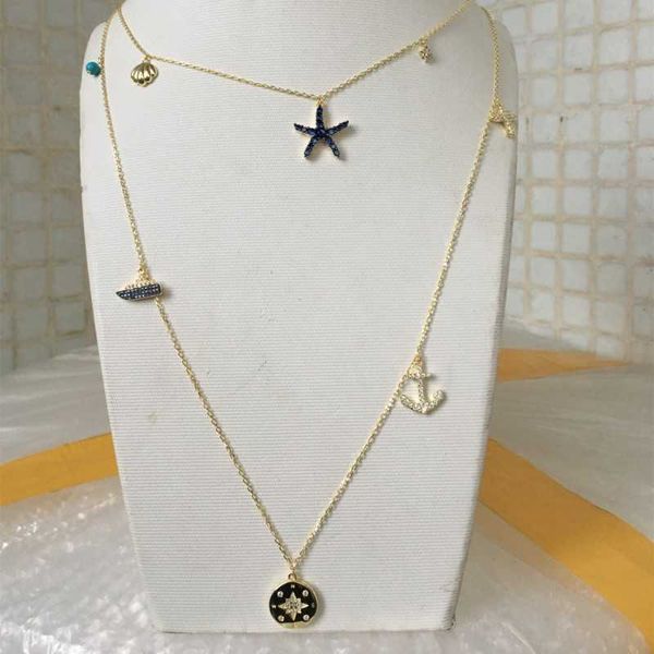 hef jewelry original global travel necklace women's double layer long neck chain pendant clavicle chain, Silver
hef jewelry original global travel necklace women's double layer long neck chain pendant clavicle chain, Silver