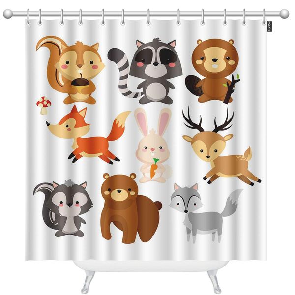 woodland animal extra long fabric shower curtain 72 x 96 inch cute squirrel raccoon beaver fox rabbit reindeeer skunk bear wolf
woodland animal extra long fabric shower curtain 72 x 96 inch cute squirrel raccoon beaver fox rabbit reindeeer skunk bear wolf