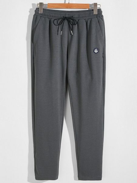 men letter patched drawstring sweatpants l880#, Black
men letter patched drawstring sweatpants l880#, Black