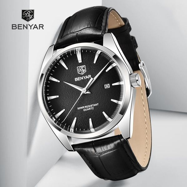 wristwatches watch for men benyar 50m waterproof sports quartz movement men's watches fashion wristwatch relogio masculino, Slivery;brown
wristwatches watch for men benyar 50m waterproof sports quartz movement men's watches fashion wristwatch relogio masculino, Slivery;brown
