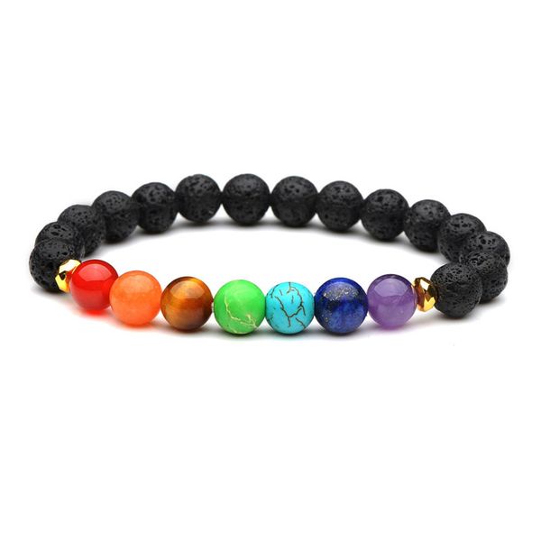 8mm natural lava stone strands beads colorful charm bracelets for women men bangle party club decor elastic jewelry, Black
8mm natural lava stone strands beads colorful charm bracelets for women men bangle party club decor elastic jewelry, Black