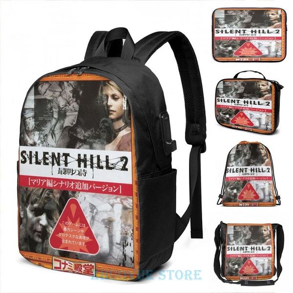 backpack graphic print silent hill 2 jap cover art box - brazz usb charge men school bags women bag travel laptop
backpack graphic print silent hill 2 jap cover art box - brazz usb charge men school bags women bag travel laptop