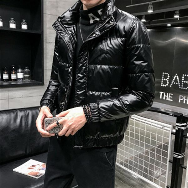 mens long sleeve down parkas outerwears fashion korean trend slim loose stand collar coats designer winter jacket male casual short jackets, Black
mens long sleeve down parkas outerwears fashion korean trend slim loose stand collar coats designer winter jacket male casual short jackets, Black